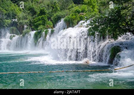 Nationalpark Krka, Kroatien, Wasserfälle Stockfoto