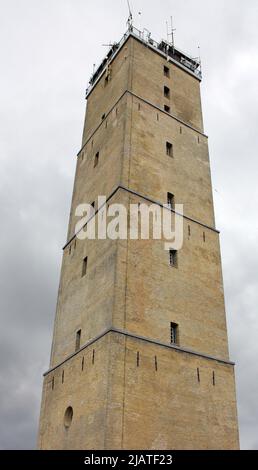 Der Leuchtturm 'De Brandaris' aus dem Jahr 1594 auf der Insel Terschelling. Niederlande Stockfoto