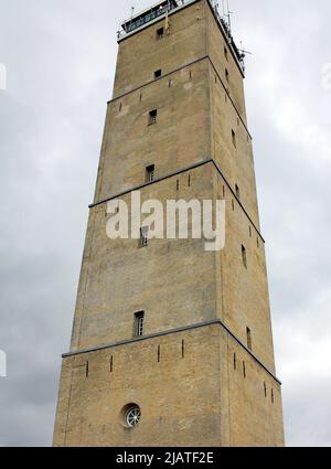 Der Leuchtturm 'De Brandaris' aus dem Jahr 1594 auf der Insel Terschelling. Niederlande Stockfoto