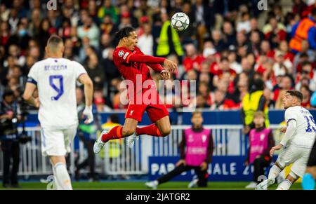 Virgil van Dijk (Liverpool) FC Liverpool – Real Madrid Paris, Champions League, Finale, 28.05.2022, Fussball; Saison 2021/22 Foto: Moritz Müller C Stockfoto