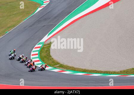 Mgello Circuit, Scaperia, Italien. 29.. Mai 2022 MotoGP Grand Prix von Italien; Moto3. Rennmoment Stockfoto