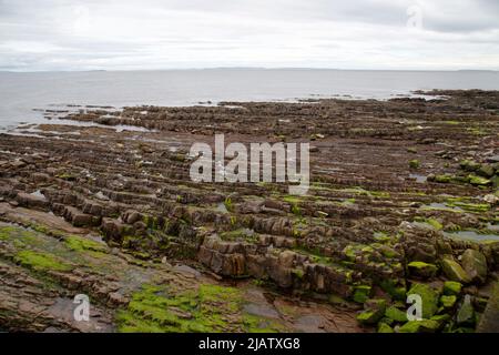 Coastal Rock Formations, John O'Groats, Caithness, Schottland Stockfoto