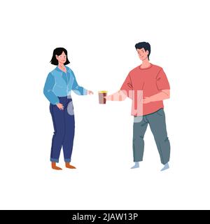 Flache Cartoon glückliche Familie Zeichen, gesunde Familie Vektor Illustration Konzept Stock Vektor