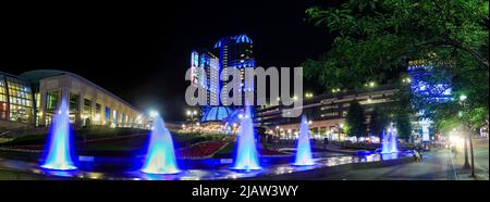 Fallsview Casino Resort Hotel, Vorderansicht. Das größte Casino-Resort von Niagara bietet 374 luxuriöse Zimmer und Suiten. NIAGARA FALLS, ONTARIO - AUG 2019 Stockfoto