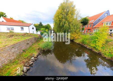 Die Stadt Friedrichstadt in Schleswig-Holstein, Deutschland, Europa Stockfoto