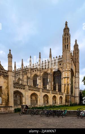 Screen Wall and Gatehouse at King's College Cambridge von William Wilkins, Cambridgeshire, England, Vereinigtes Königreich. Stockfoto