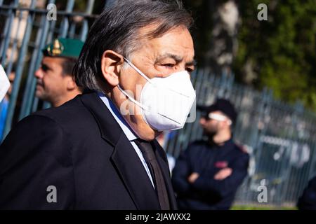 L'ex sindaco di Palermo, Leoluca Orlando Stockfoto