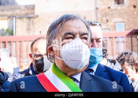 L'ex sindaco di Palermo, Leoluca Orlando Stockfoto