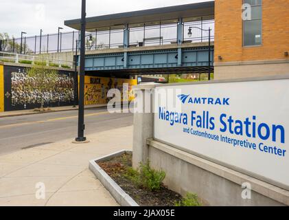 AMTRAK Niagara Falls Station und customhouse interpretative Center Building New York Stockfoto