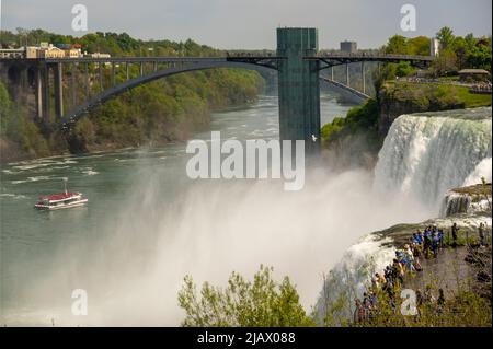 Niagara Falls State Park in New York Stockfoto