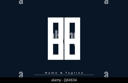 Alphabet Buchstaben Initialen Monogramm Logo BB Stock Vektor