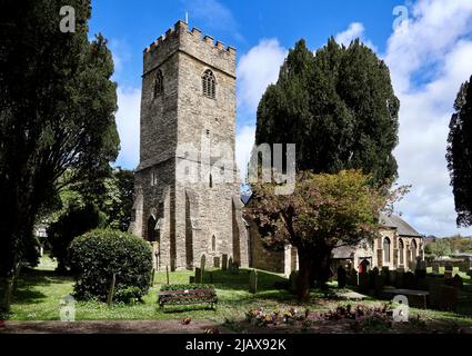 St. Petroc’s Church in der kornischen Stadt Padstow. Stockfoto