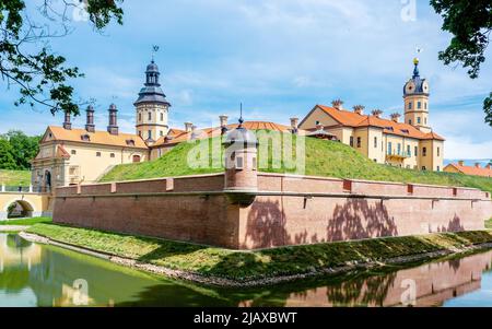 Malerische Burg Nesvizh in Weißrussland Stockfoto