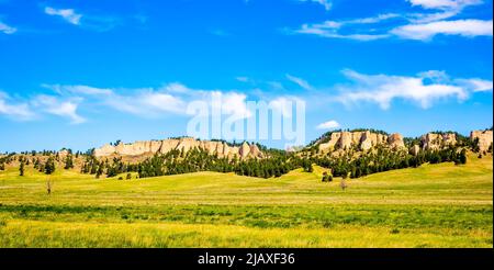 Landschaft im Fort Robinson State Park; in Crawfrod Nebraska USA Stockfoto