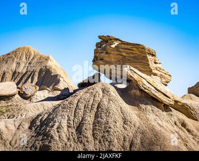 Felsformation in Toadstool geologic Park.in das Oglala National Grasland. In der Nähe von Crawford Nebraska Stockfoto