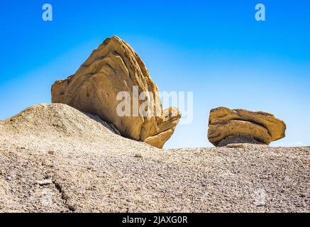 Felsformation in Toadstool geologic Park.in das Oglala National Grasland. In der Nähe von Crawford Nebraska Stockfoto