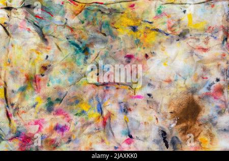 Abstrakt farbigen Hintergrund mit einem Maler Teppich gemacht. Kühle Töne. Stockfoto