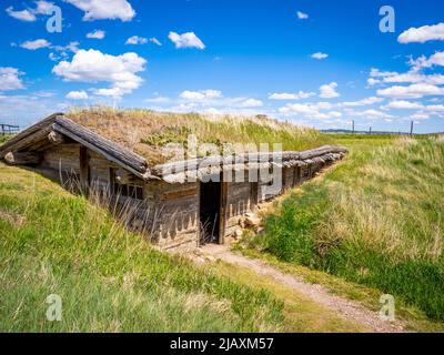 Der James Bordeaux Handelsposten im Museum of the fur Trade in Chadron Nebraska USA Stockfoto