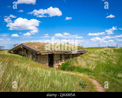 Der James Bordeaux Handelsposten im Museum of the fur Trade in Chadron Nebraska USA Stockfoto