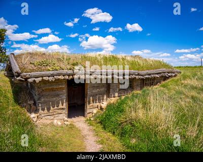 Der James Bordeaux Handelsposten im Museum of the fur Trade in Chadron Nebraska USA Stockfoto