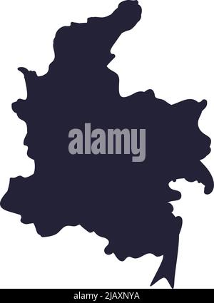 Flaches kolumbianisches Kartendesign Stock Vektor