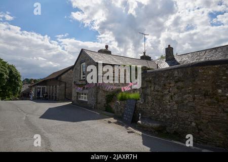 UK Wetter: Rodungen durch den Dartmoor National Park, Devon Stockfoto