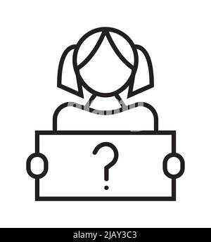 Symbolvektor der Informationslinie. Info- und Helpdesk. Guidness, Leseanleitung, 24 Stunden Helfer, technischer Support-Chat online. Informationszentrum, assista Stock Vektor