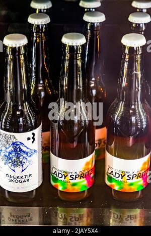 Lady Brewery Partys mit Designern in Reykjavik, Island Stockfoto