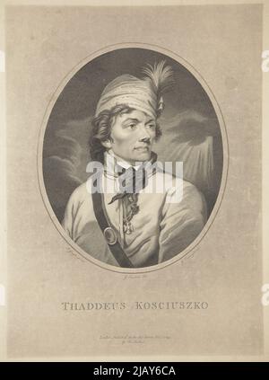 Thaddeus Kosciuszko. Generalchef, Polnische Heere [Tadeusz Kościuszko] Fiesinger, Gabriel (1752 1807), Taubert, Gustav Friedrich Amalius (1755 1839), Grassi, Josef (1757 1838) Stockfoto