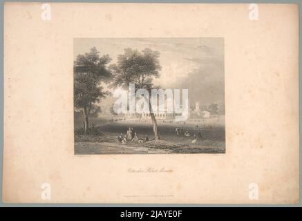 Peterskoi Palast Moskau [W:] Paynes Universum. Präsentation und Beschreibung der schönsten Gegenden, Städte auf der ganzen Welt, von Porträts von hervorragenden Menschen, folklittern Szenen und Genrebildern in ausgezeichneten Stahlstiche VII Tom, i zeszyt Bydgoszcz, D., Payne, Albert Henry (1812 1902), Herausgeber der englischen Artistik v. AH. Payne in Leipzig Stockfoto