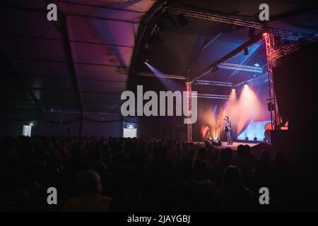 Hay-on-Wye, Wales, Großbritannien. 1.. Juni 2022. Frank Turner beim Hay Festival 2022, Wales. Quelle: Sam Hardwick/Alamy. Stockfoto