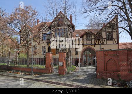 Gebäude der Nationalparkverwaltung Hainich in Bad Langensalza, Thüringen, Deutschland Stockfoto