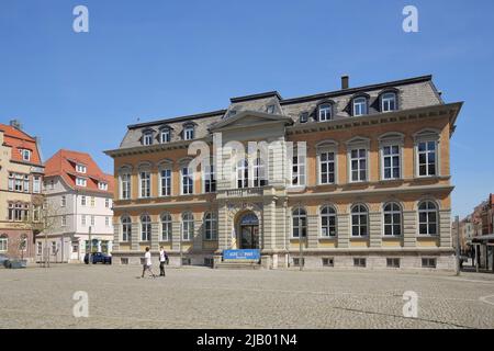 Postgebäude am Obermarkt in Mühlhausen, Thüringen, Deutschland Stockfoto