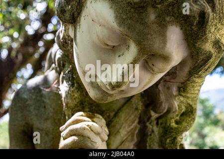 Statue Detail in Wakapuaka Cemetery Nelson, Neuseeland. 02/2015 Stockfoto