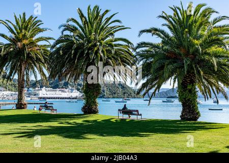 Picton New Zealand Waterfront. 03/2015 Stockfoto