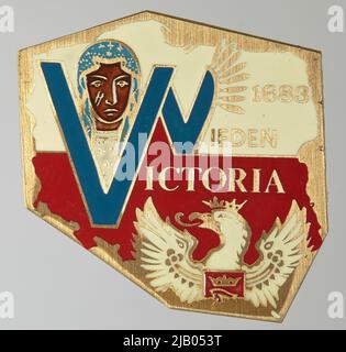 Patriotisches Abzeichen zum 300.-jährigen Jubiläum des Wiener Reliefs unbekannt Stockfoto