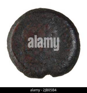 Griechenland, Ägypten, Ptolemäus IV. – Ptolemäus VIII. (221–180 v. Chr.), Cyrene, Cyrene, Bronze (AE) Cyrene Mint Stockfoto