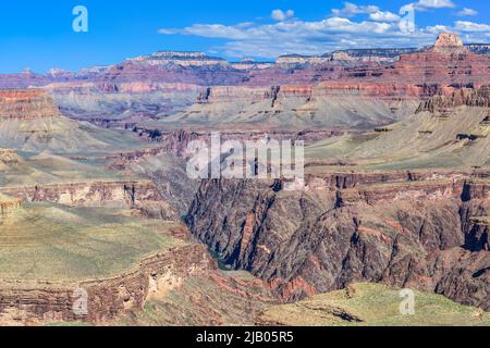 Obere Granitschlucht auf dem colorado River von Hufeisen mesa im Grand Canyon National Park, arizona, aus gesehen Stockfoto