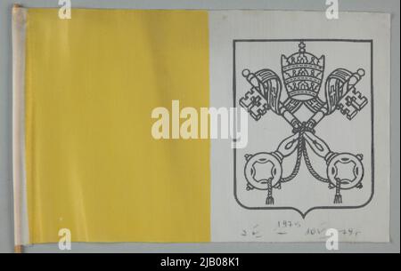 Päpstliche Flagge unbekannt Stockfoto