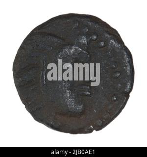 Griechenland, Kimerian Bospor, PantiKapajon, letztes Viertel des 4.. Jahrhunderts, Bronze, Bronzemeze (AE) Panticapaeum Stockfoto