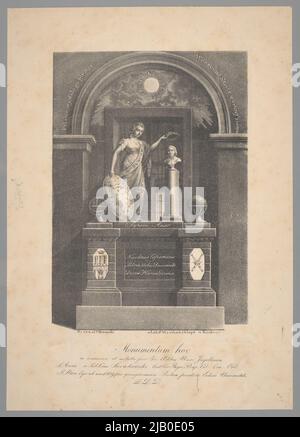 [Denkmal für Nicolaus Copernicus in der Kirche St. Anna in Krakau] BIza Ski, Jan Nepomucen (1804 1878), Litographic Zak Piotr Wyszkowski (Kraków) Stockfoto