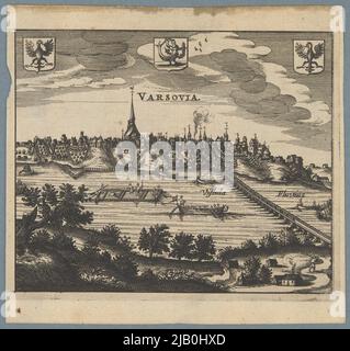 Blick auf Warschau von der Weichselseite aus: Regni Poloniae ., Amsterdam 1659 unbekannt Stockfoto