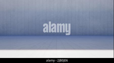 Industrial Loft-Stil Beton Zement quadratischen Fliesen Wand-und Boden Hintergrund. 3D Rendern Stockfoto