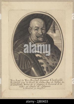 Krzysztof II. Radziwiłł (1585 Birże 1640 gelegentlich) des Wappenfürsten von Trąby, des litauischen Großhetmans von 1635, des litauischen Feldhetmans von 1615, des Kastellans und des Vilnius voivode Moncornet, Baltazar (ca. 1598 1668) Stockfoto