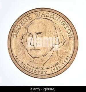 Die Vereinigten Staaten von Amerika, 1 Dollar, Philadelphia; 2007 – George Washington Mint of Philadelphia, Everhart, Don, Menna, Joseph F. Stockfoto