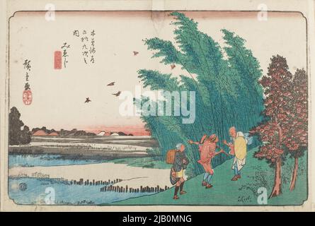 NEUNUNDSECHZIG ETAPPEN DER STRASSE VON KISO /KISOKUJUKYU TSUGI NO UCHI EISEN, KEISAI (1790 1848), HIROSHIGE, ICHIRYUSAI (1797 1858) Stockfoto