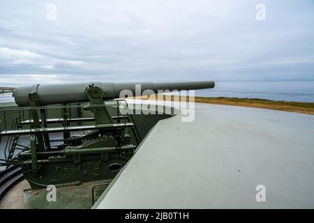 Whidbey Island, WA, USA - 20. August 2021: The Fort Casey Historical State Park Stockfoto