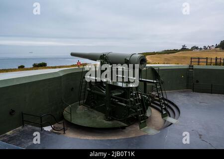 Whidbey Island, WA, USA - 20. August 2021: The Fort Casey Historical State Park Stockfoto