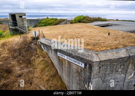 Whidbey Island, WA, USA - 20. August 2021: The Fort Casey Historical State Park Stockfoto