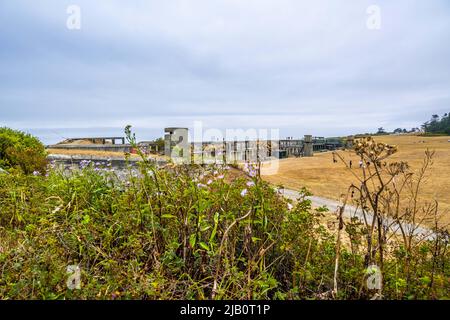 Whidbey Island, WA, USA - 20. August 2021: The Fort Casey Historical State Park Stockfoto